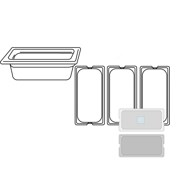 Stainless steel gastronorm container